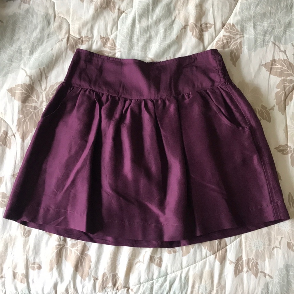 Lucky Brand Violet Silk Skirt